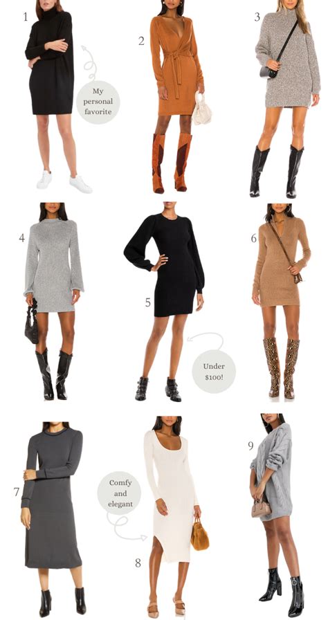 Sweater Dress Outfit Ideas