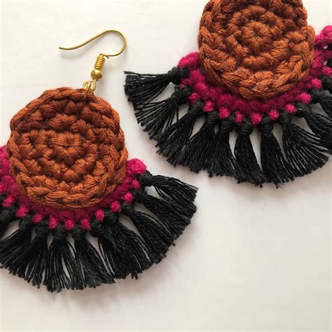 Crochet Tassel Earrings