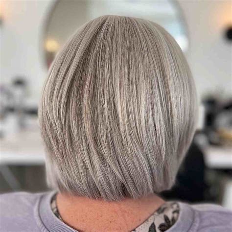 Layered Grey Bob