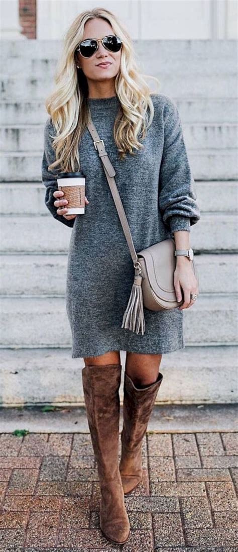 Easy Tips for Styling a Long Sweater Dress Outfit for Fall