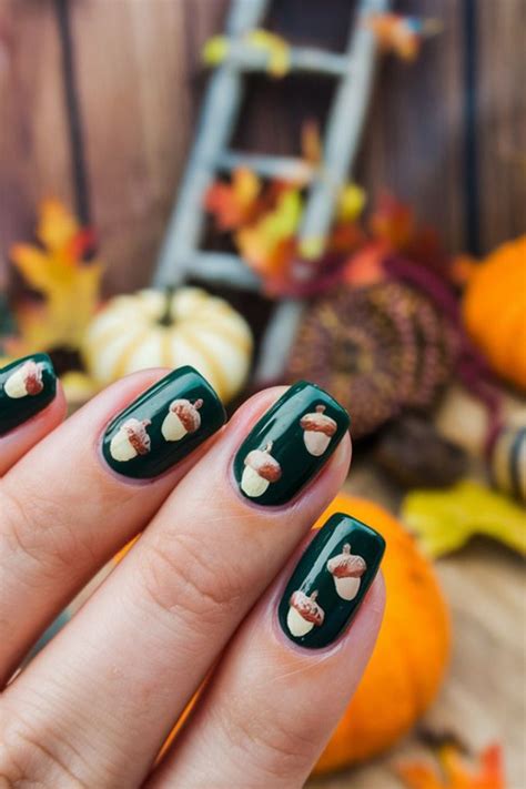 Acorn Nail Art