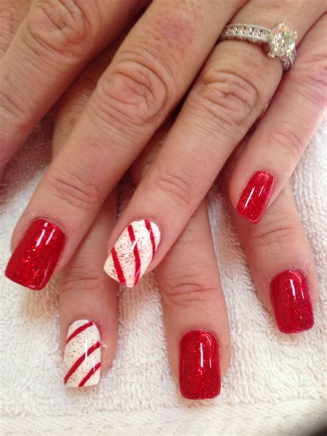 Candy Cane Nails