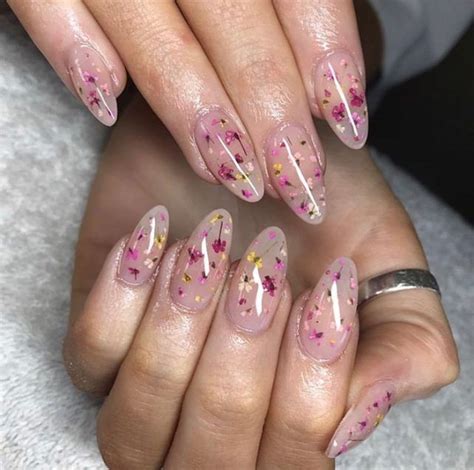 Frosted Florals Nail Art