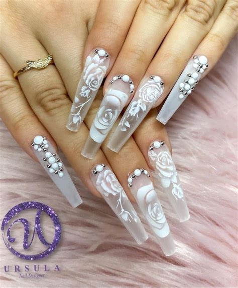 Frosty Rose Nails