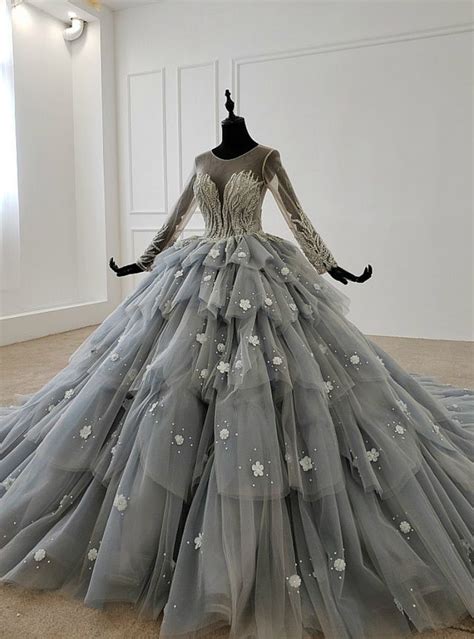 Grey Ball Gown