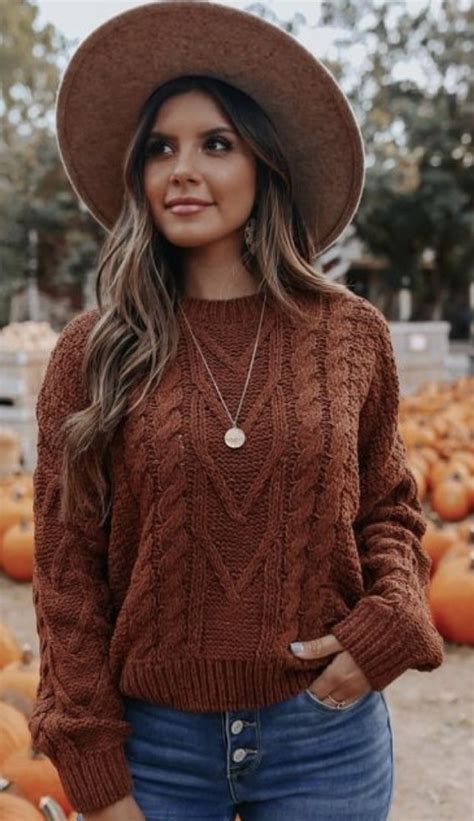 Knit Sweater and Jeans