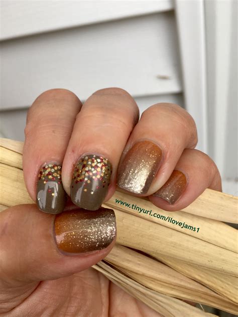 Spiced Apple Cider Nail Art