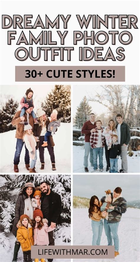 Winter Family Photoshoot Outfits Inspiration